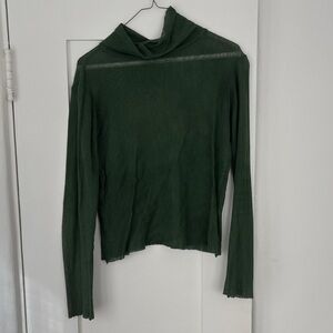 Dark Green Long Sleeve Top